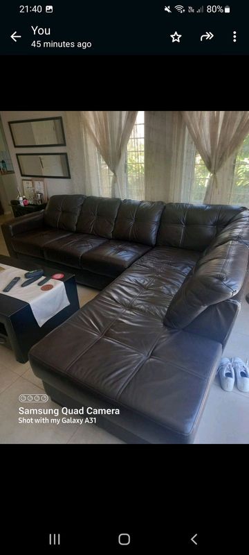 L-shape Leather couches
