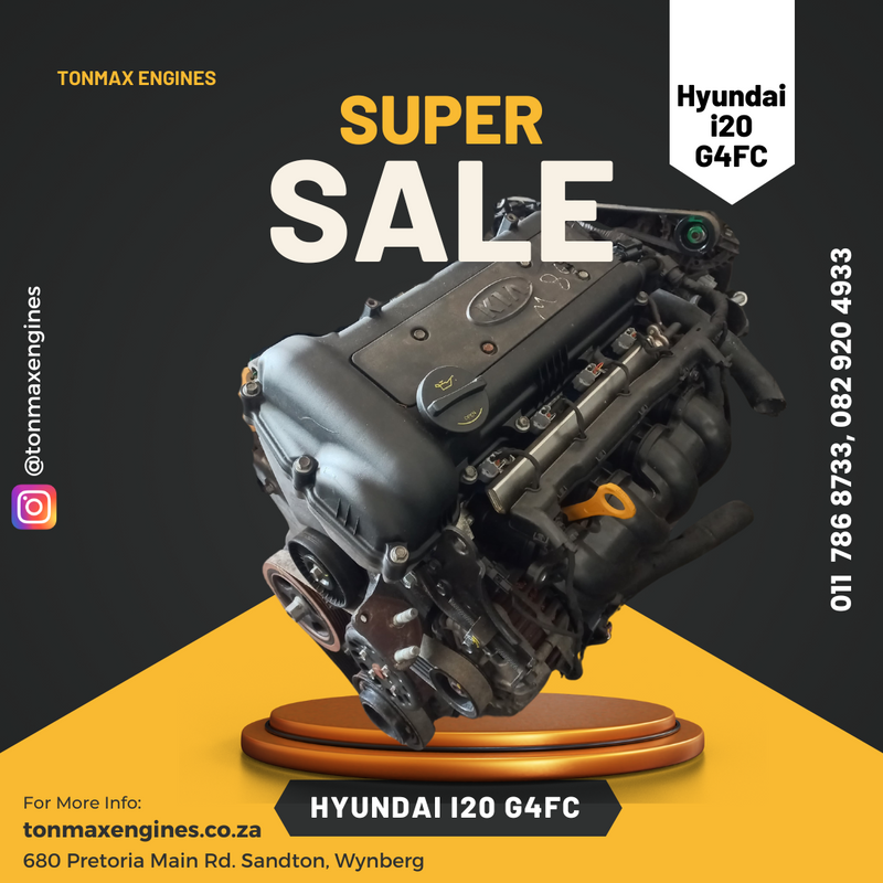 Hyundai i20 G4FC Engine for Sale