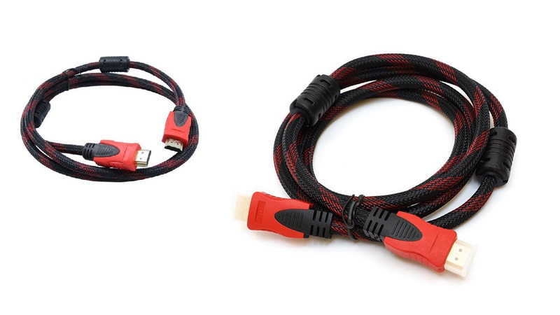 HDMI Braided Cable 3m-Black And Red