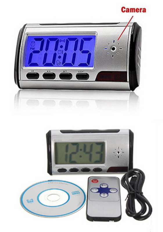 Spy Camera Clock, Remote Controlled Multi-Function DVR. Motion Sensor and More. Brand New Products.