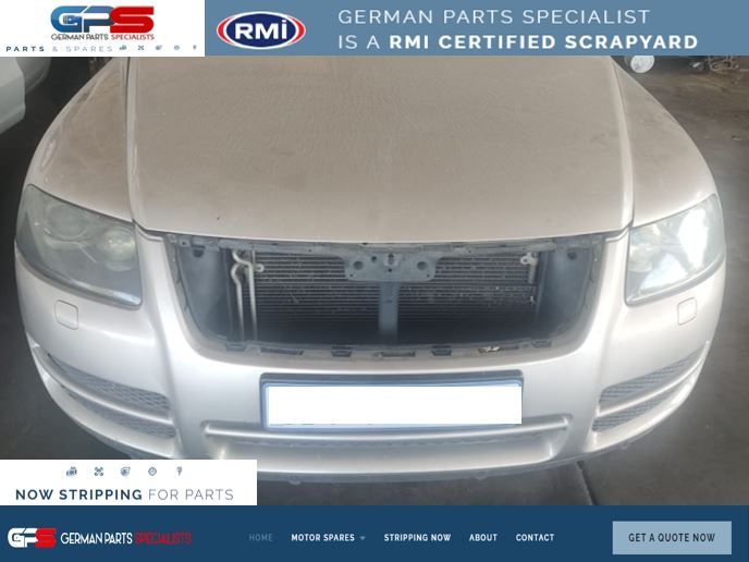 VW Touareg R5 2008 used replacement front bumper skin for sale