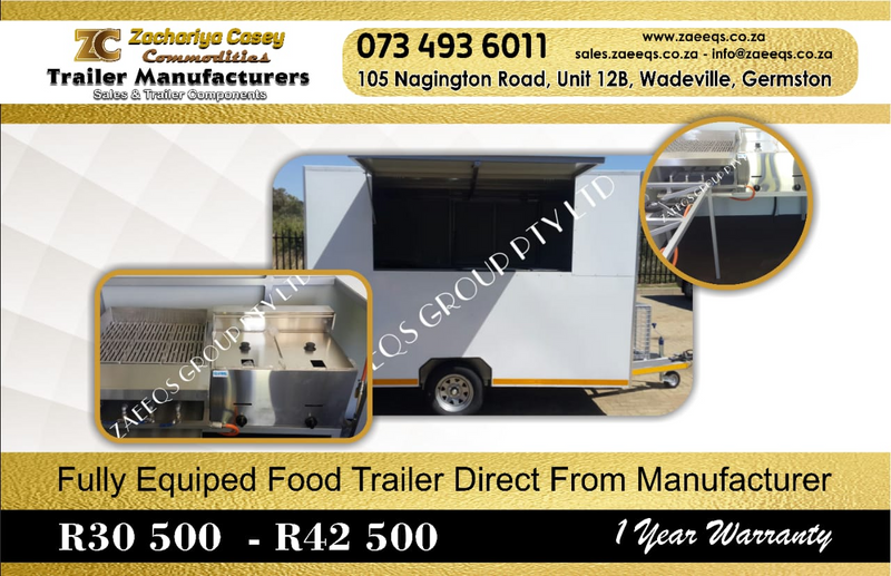 Food Trailers ...Brand New as Empty Trailers To Fully Equipped!