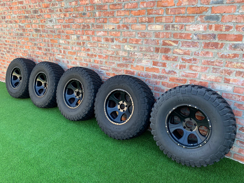 Jeep Wrangler JK Tyres &amp; Rims – Set Of 5 – BF Goodrich Tyres &amp; Dick Cepek Wheels