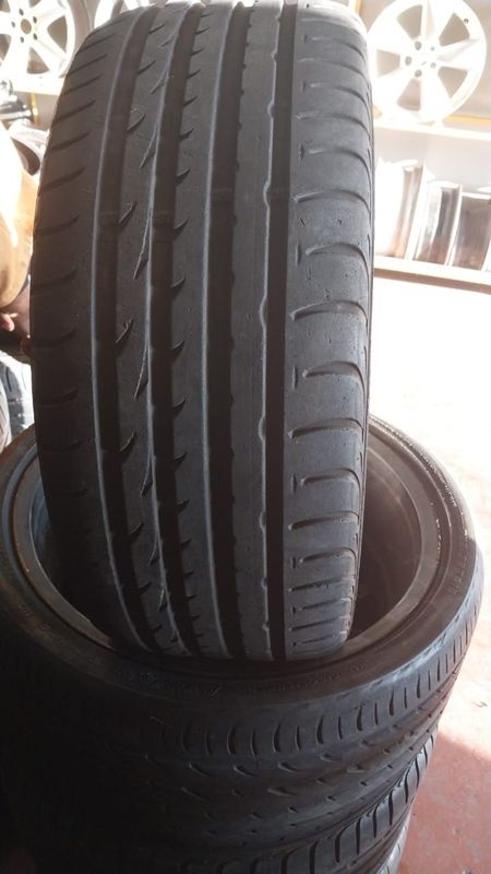Two 235 35 19 tyres with good treads available for sale