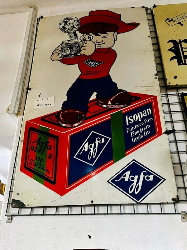 AGFA Enamel Sign