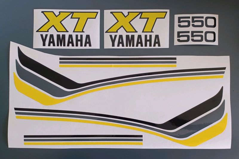 1983 Yamaha XT 550 decals stickers kits