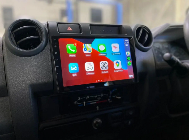 TOYOTA LANDCRUISER 70/79 SERIES 9 INCH TOUCHSCREEN MEDIA UNIT  WITH CARPLAY/ ANDROID AUTO/GPS