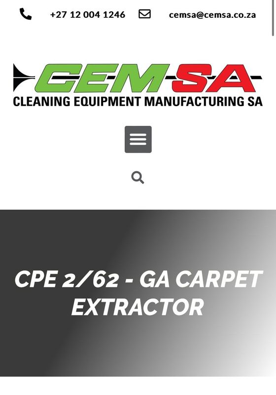 CEMSA Commercial upholstery cleaning machine