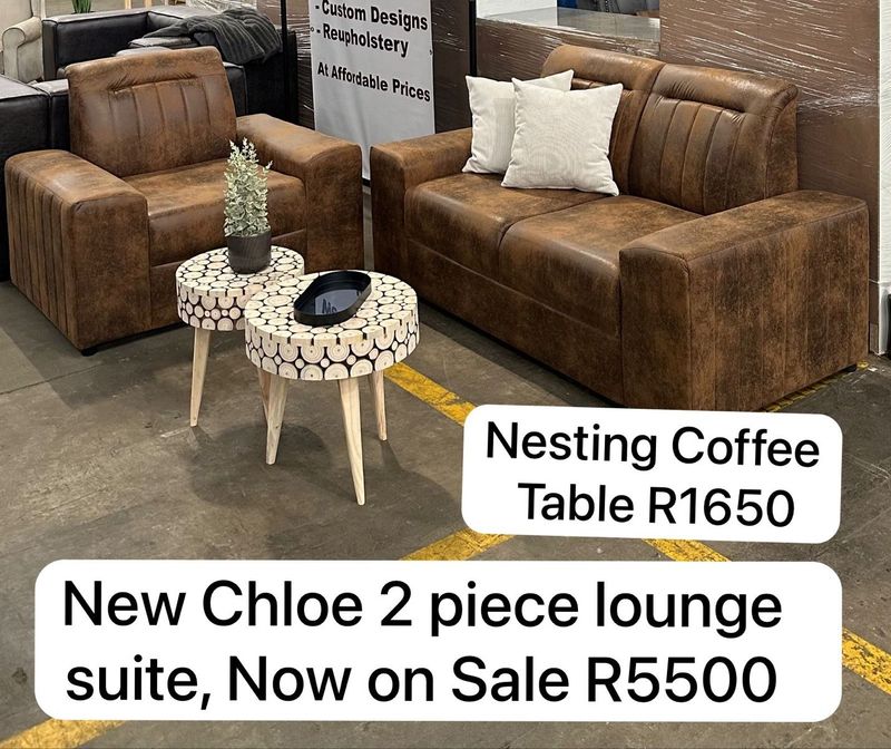 New Chloe 2 piece lounge suite