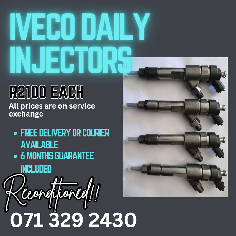 IVECO DAILY INJECTORS FOR SALE WITH WARRANTY