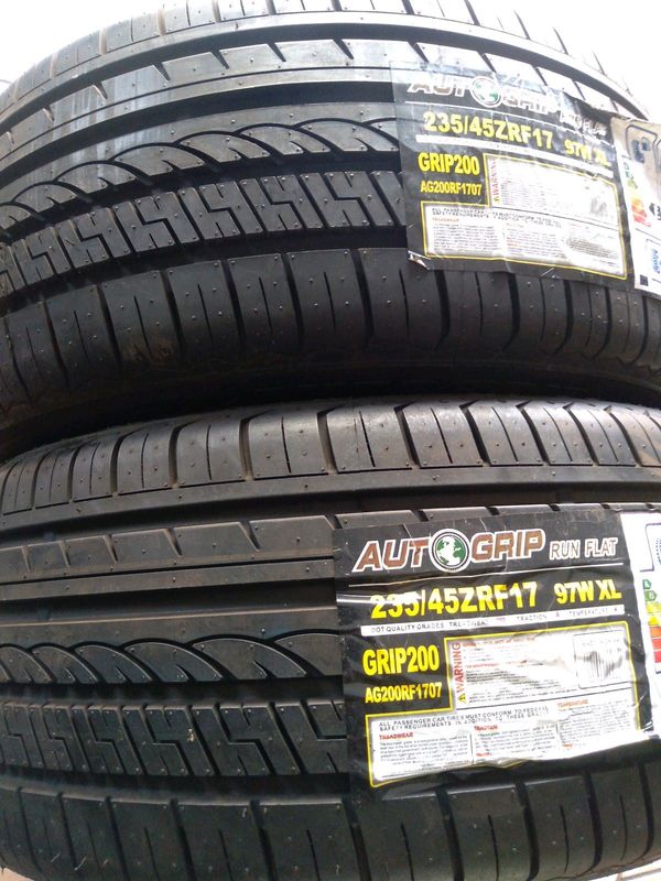2x 235/45/17 brand new Autogrip Tyres