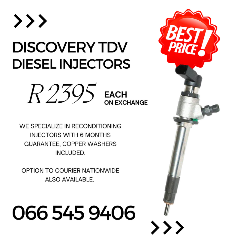 Discovery TDV4 diesel injectors for sale on exchange