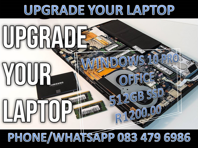 Laptop Upgrade 512gb SSD