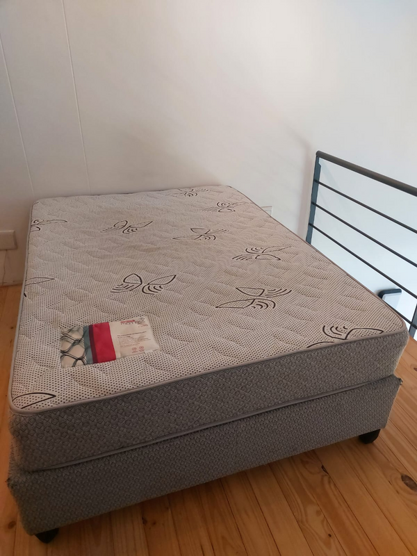 Double Bed Mattress and Base (Brand: Rest Assured)