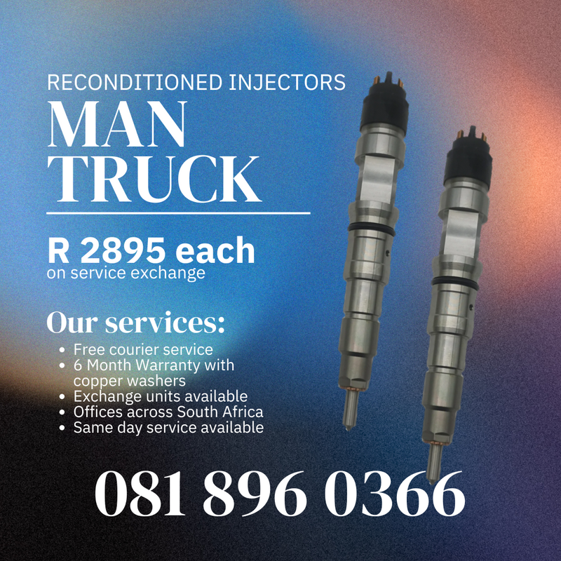 MAN TRUCK OR BUS DIESEL INJECTORS FOR SALE WITH WARRANTY