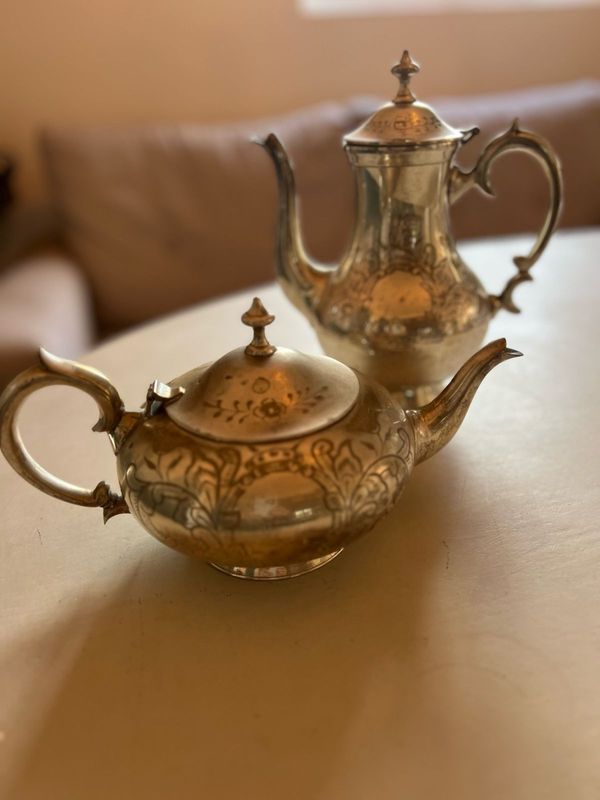 Silver Plated Tea Pot and Coffee Pot