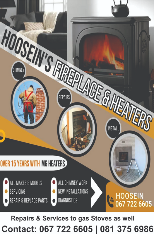 Repairs tro Gas Stoves, Heaters,  Fireplace