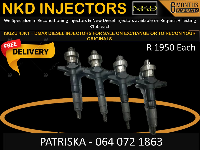 ISUZU 4JK1 DTEQ DIESEL INJECTORS FOR SALE