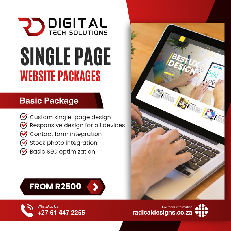 Web design from R2500