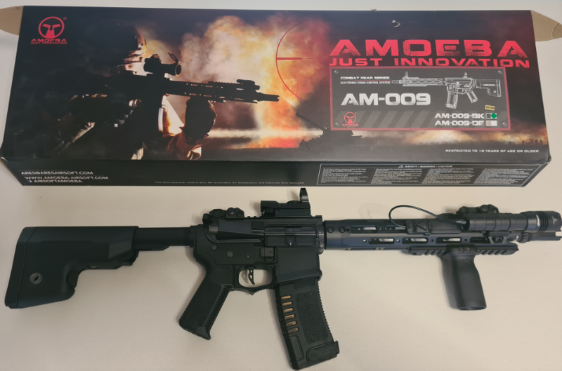Airsoft AM009 BK and Accessories