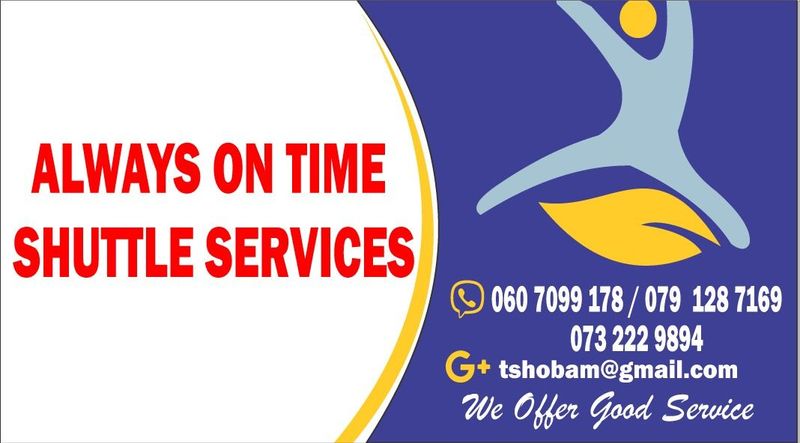 Shuttle service available at an affordable price.we offer good service to our clients.