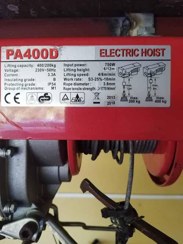 PA400D Electric Hoist