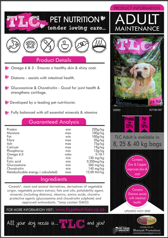 TLC Adult Dog Maintenance (Dog Food)