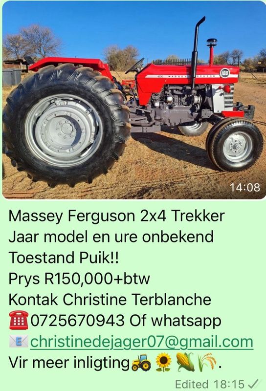 Massey Ferguson 188 Oopstasie 2x4 Trekker