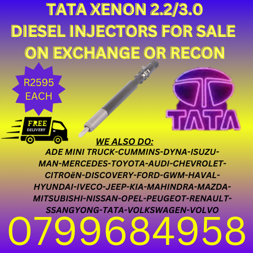 TATA XENON 2.2/3.0 DIESEL INJECTORS/ WE RECON AND SELL ON EXCHANGE