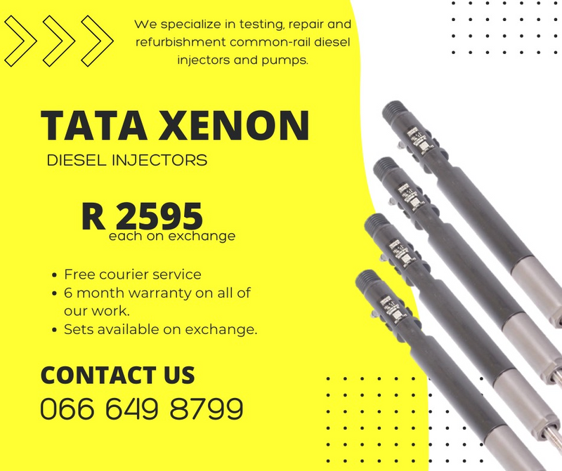 TATA diesel injectors for sale we sell on exchange or recon 6 months warranty included