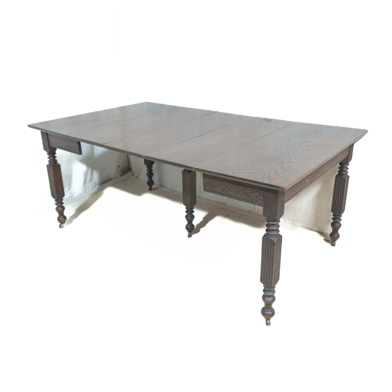 Edwardian Solid Ashwood 8-Seater Extension Table