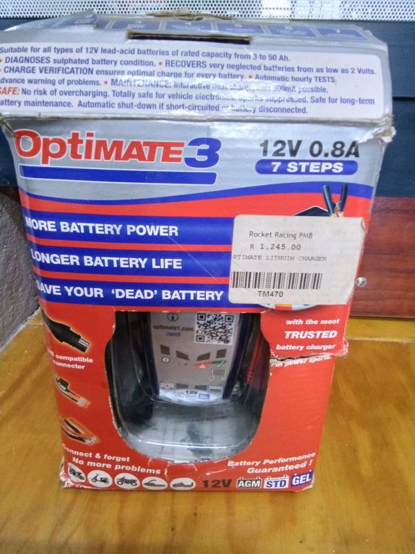 Optimate3 12V Battery Charger