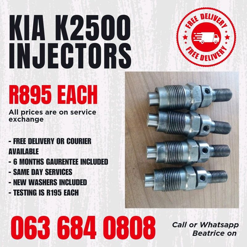 KIA K2500 DIESEL INJECTORS FOR SALE WITH WARRANTY ON