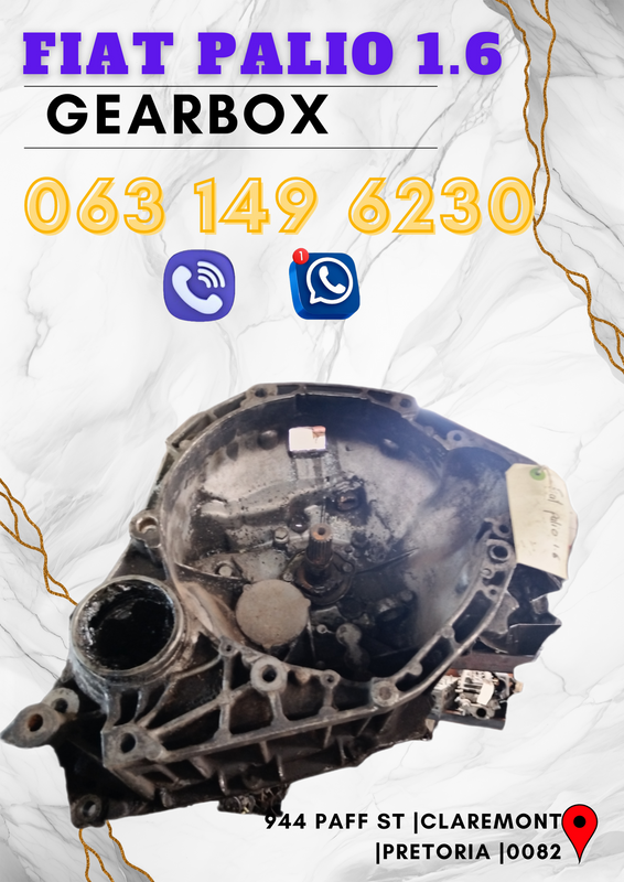 Fiat palio 1.6 gearbox R4500 Call me or WhatsApp me 063 149 6230