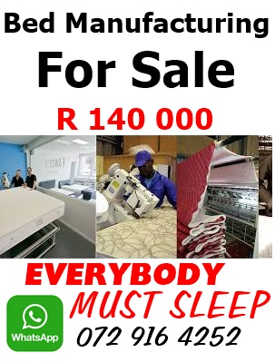 Base and mattress factory up for grabs R 140 000,  everybody must sleep