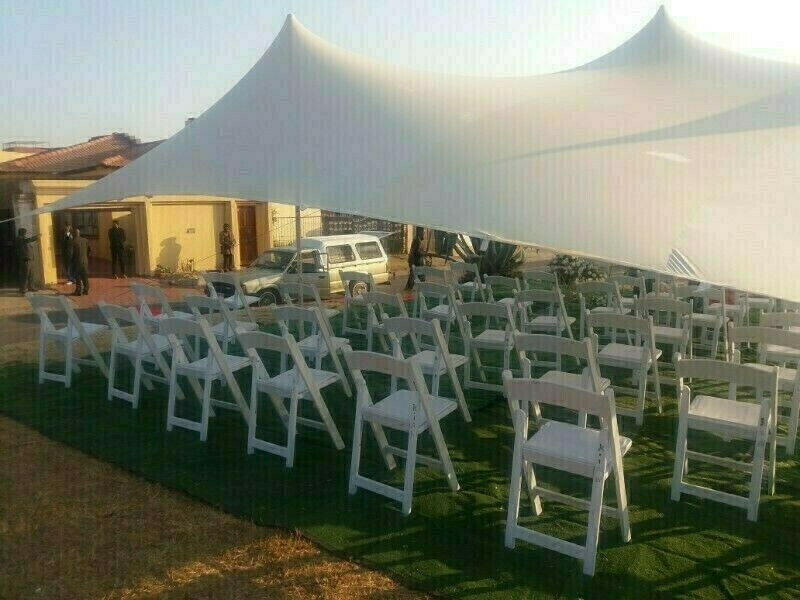 Wimbledon chairs hire and Stretch tent.
