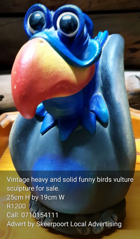 Large Heavy and solid funny birds vulture sculpture for sale