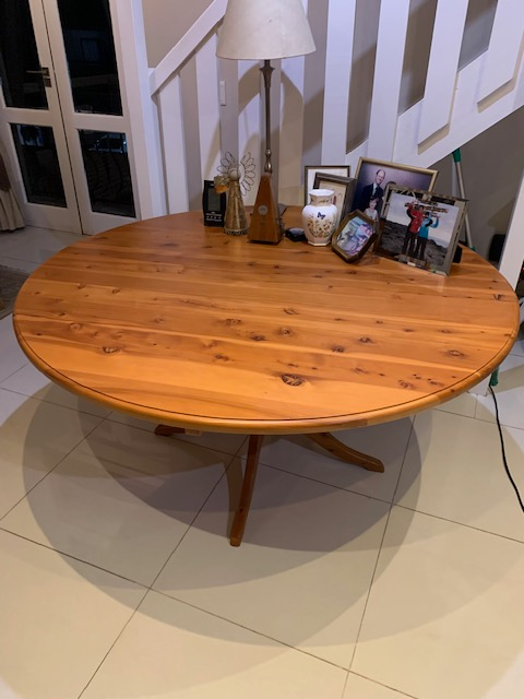 8-Seater Cypress Round Dining-Room Table