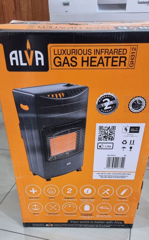 Alva gas heater infrared brand new