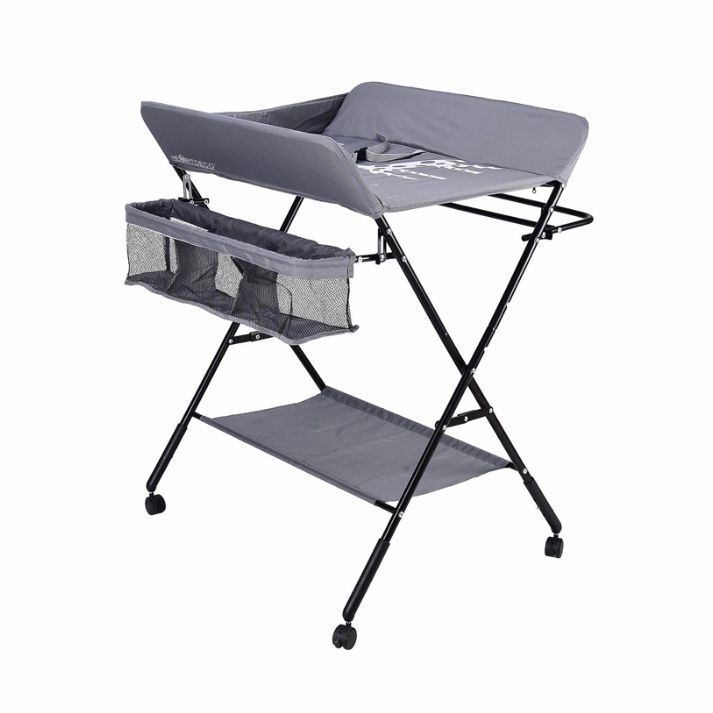 Brand new Heartdeco Folding Baby Changing Table Diaper Station with Wheels - Grey