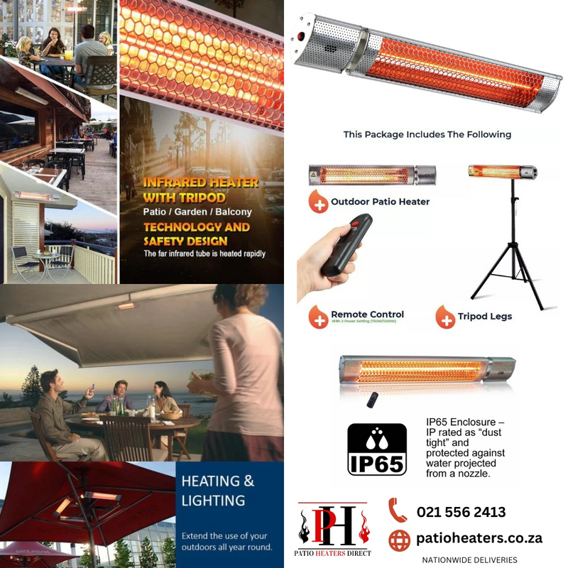 Patio Heater. Electrical portable infrared heater/ with 2 heat settings.