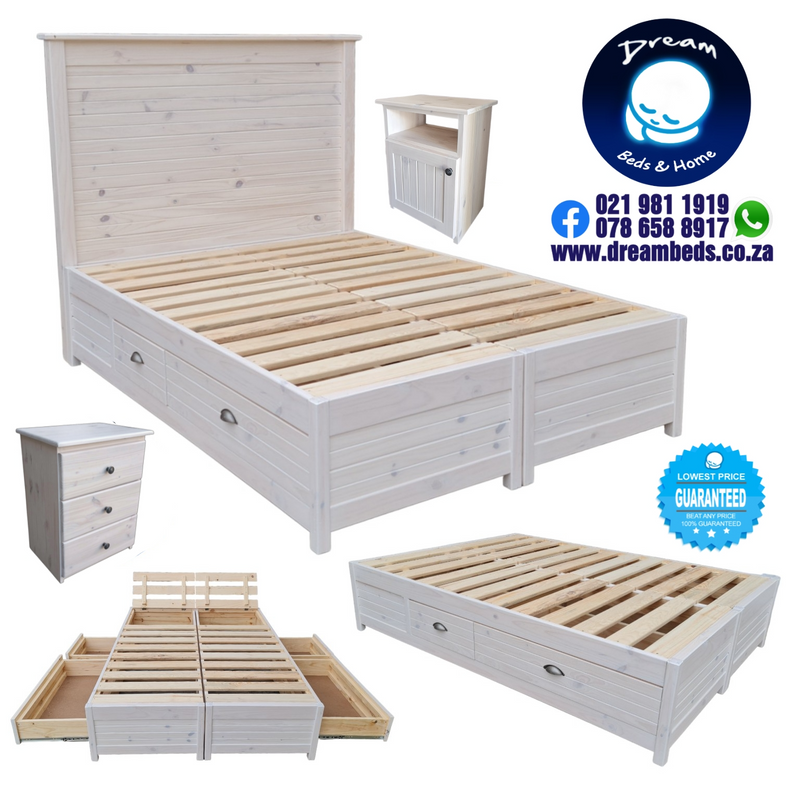 Beautiful Solid wood beds with drawers at Affordable Prices.