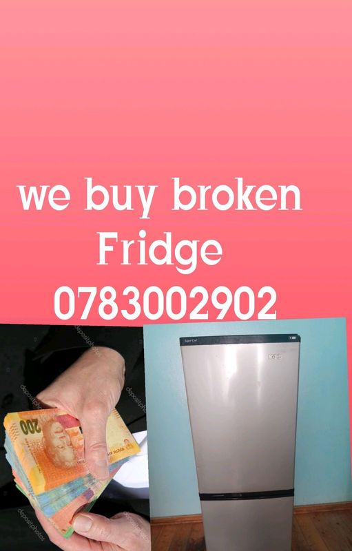 Cash for damage non-working Fridge