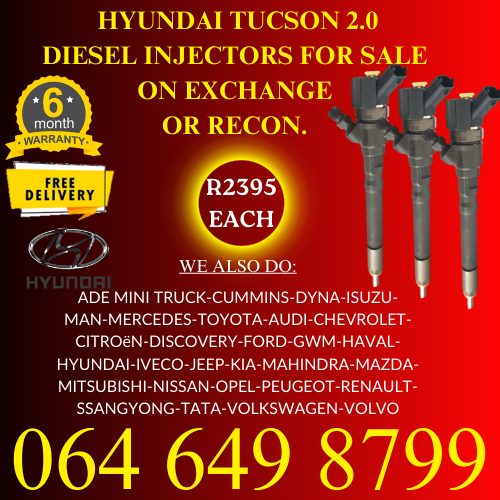 Hyundai Tucson diesel injectors for sale on exchange