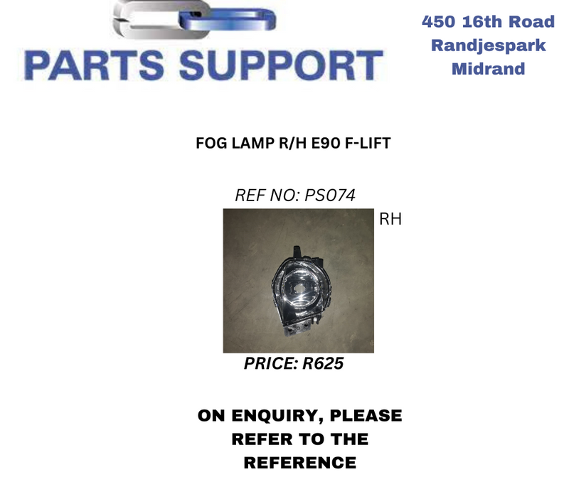 Fog Lamp R/H E90 Facelift