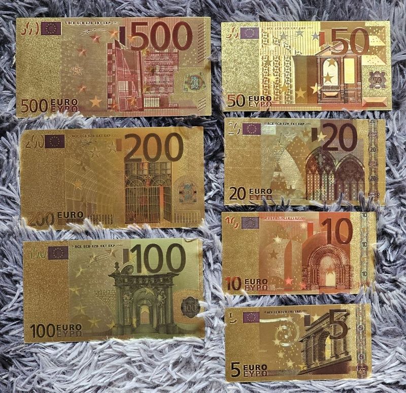 Gold Foiled Euro Fantasy Notes