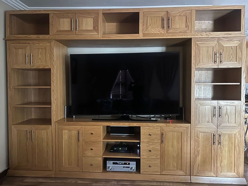 Solid Oak Tv unit