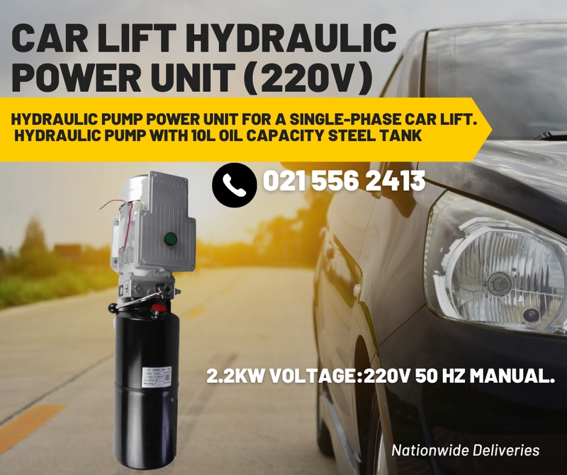 Car Lift Hydraulic Power Unit (220V) for a single-phase car hoist.
