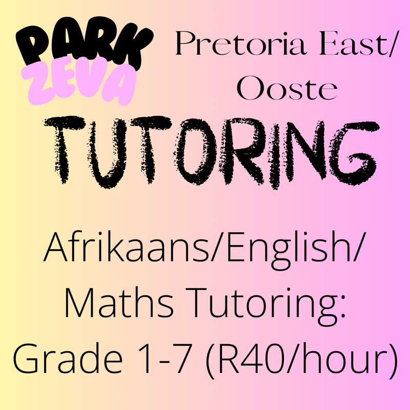 Tutoring - Ad posted by Ayla Cloete