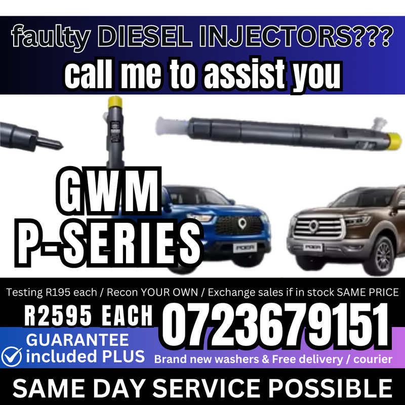 GWM P-series diesel injectors for sale